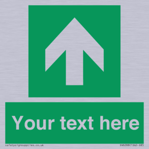 Safe condition Custom arrow up sign